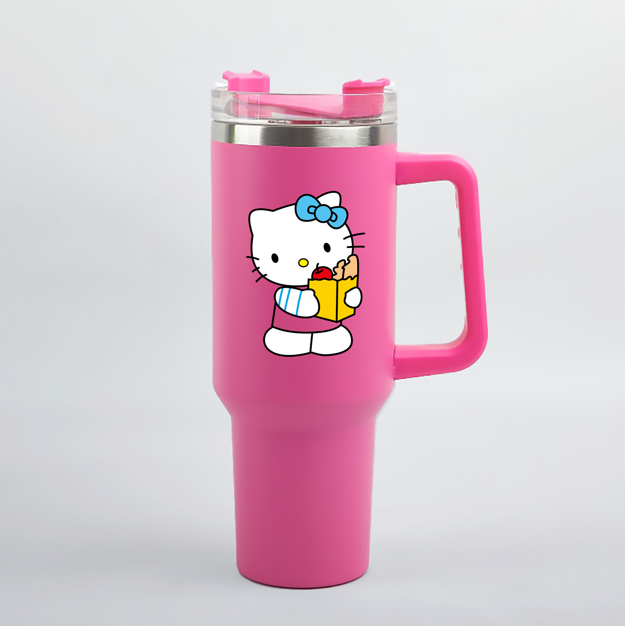 （画像用） Hello Kitty ハローキティ 1200mL車用タンブラー（カラープリント）